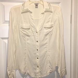 CACHÉ silk blouse